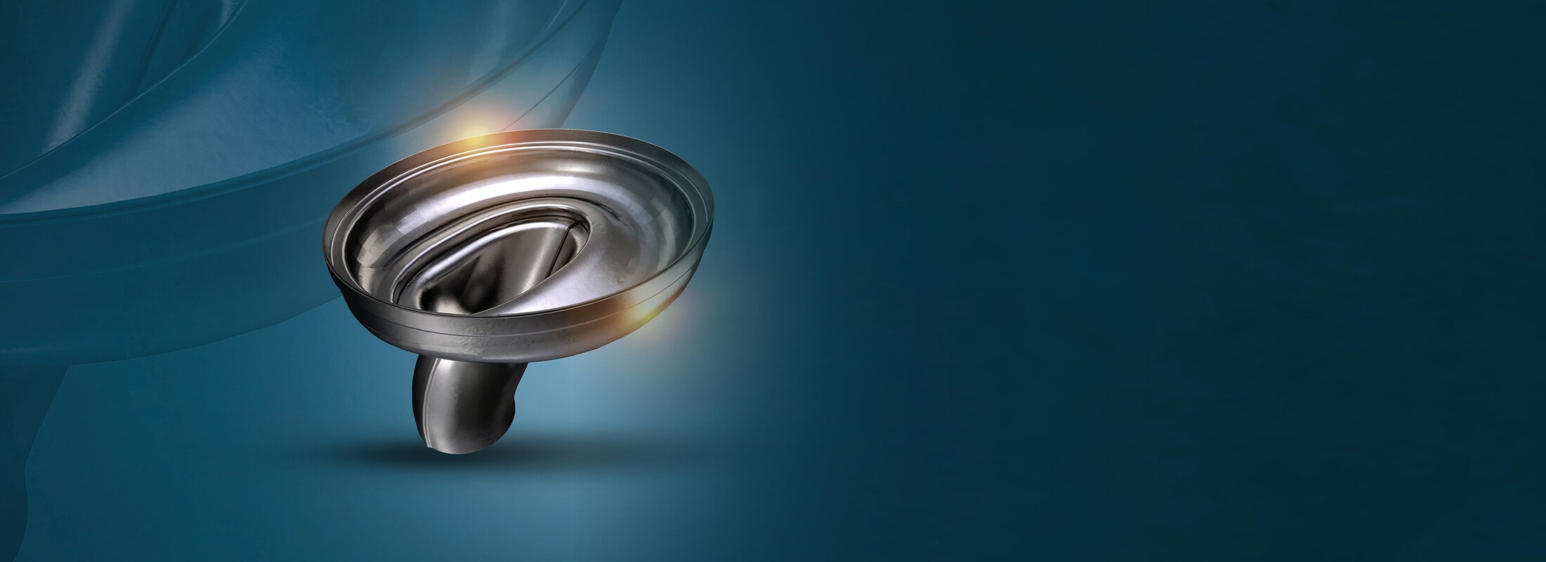 Ein Werkstück aus Metall.