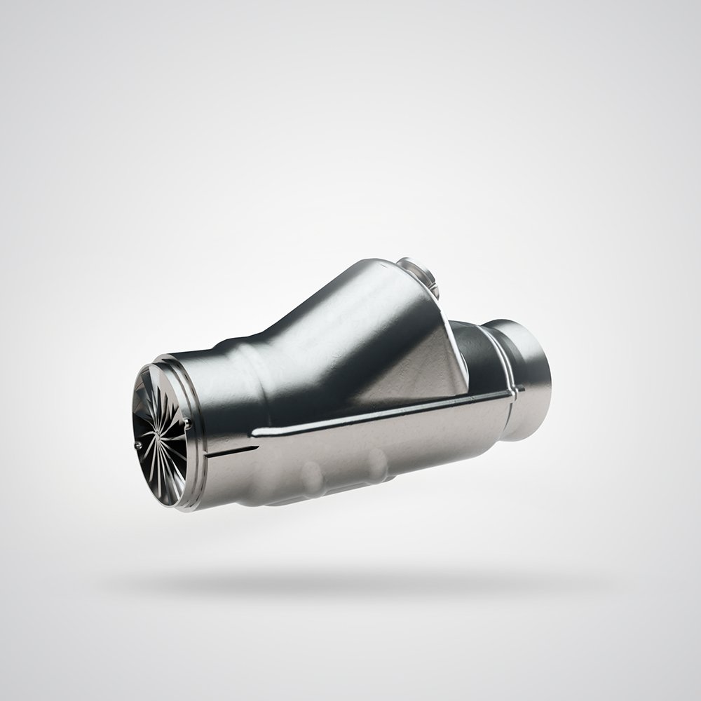 3D-Animation von einem Metallteil.